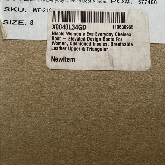 Nisolo Tan Ankle Boots with Elastic Side Panel - Picture 4 of 5